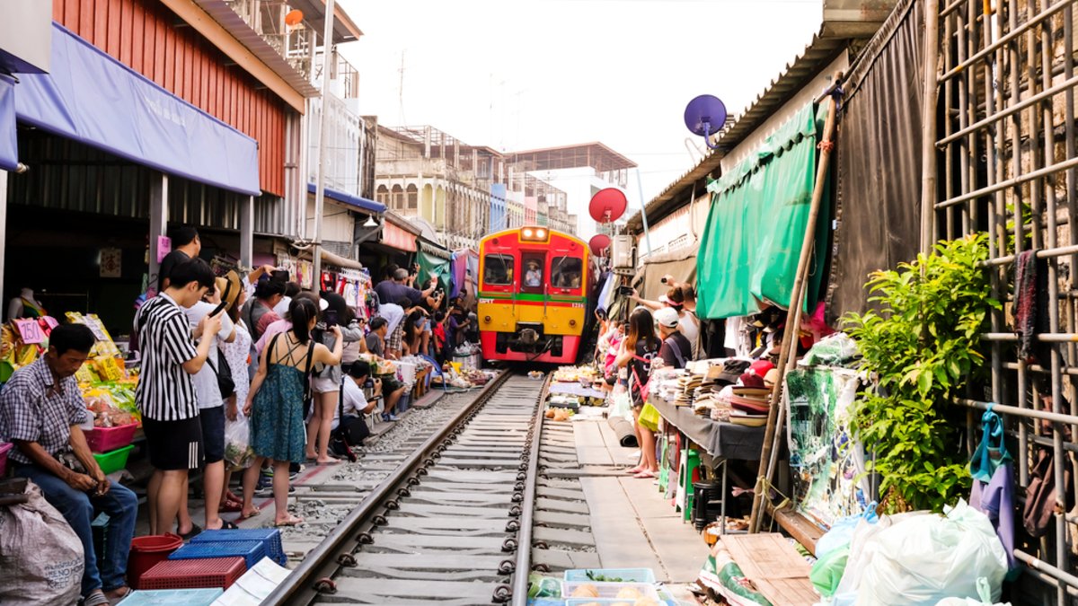 Maeklong Railway Market Bangkok